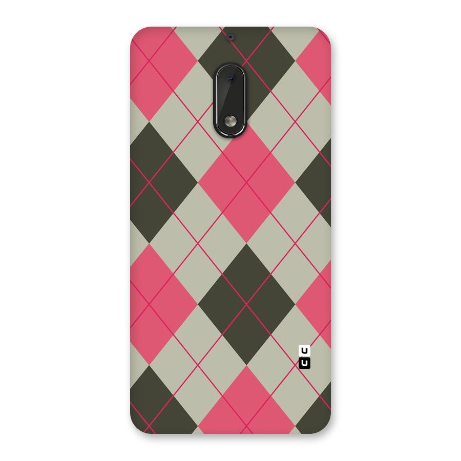 Check And Lines Back Case for Nokia 6