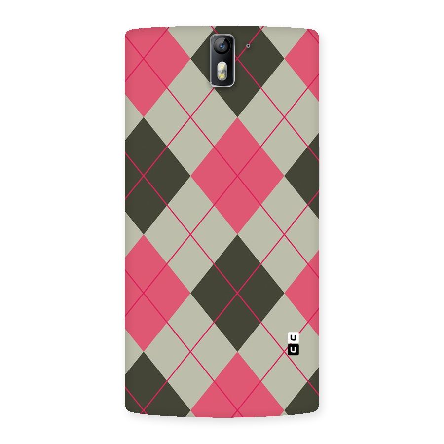Check And Lines Back Case for One Plus One