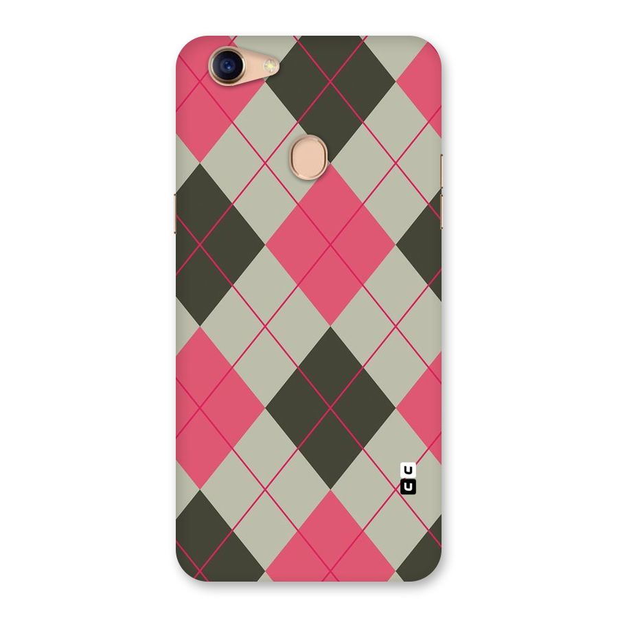 Check And Lines Back Case for Oppo F5 Youth