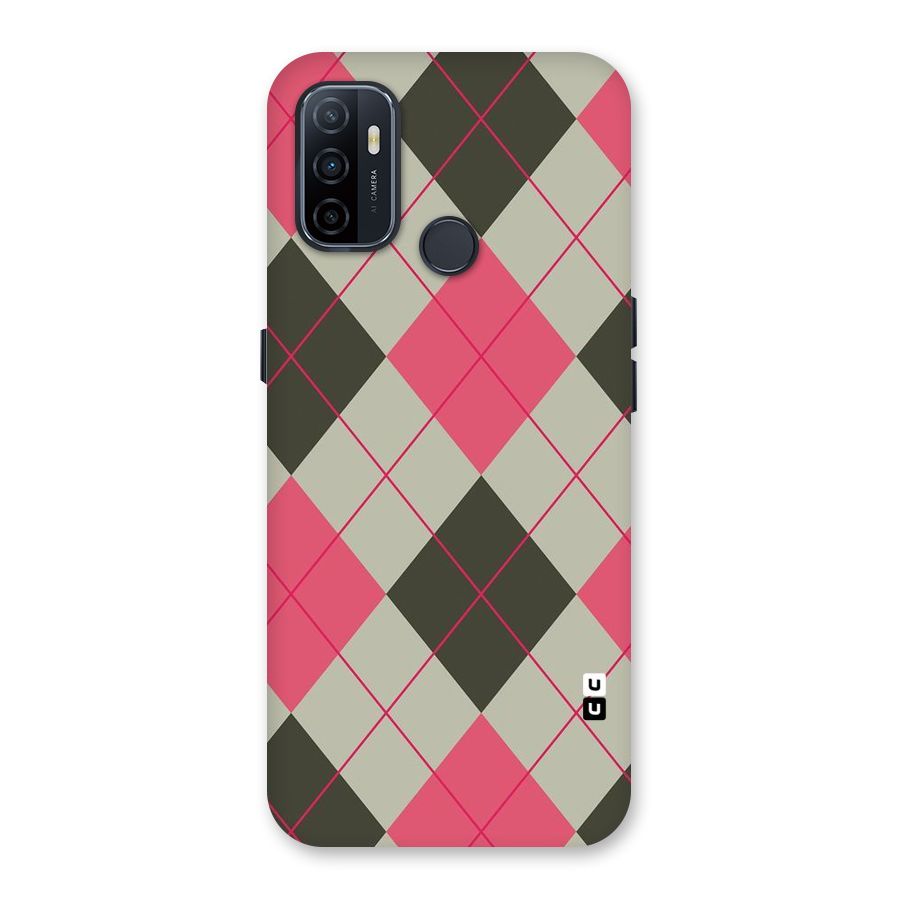 Check And Lines Back Case for Oppo A32