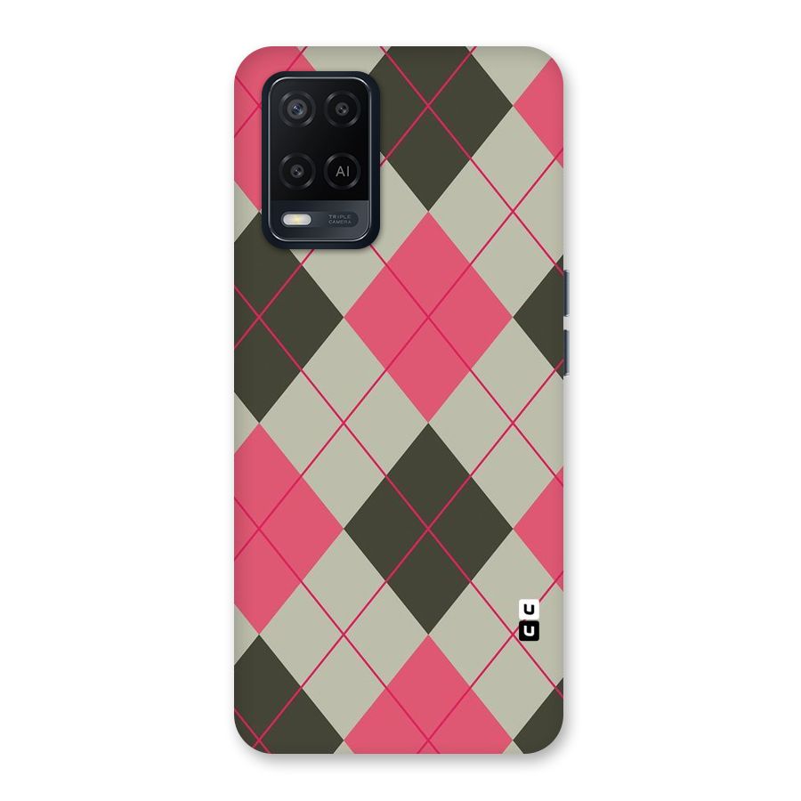 Check And Lines Back Case for Oppo A54
