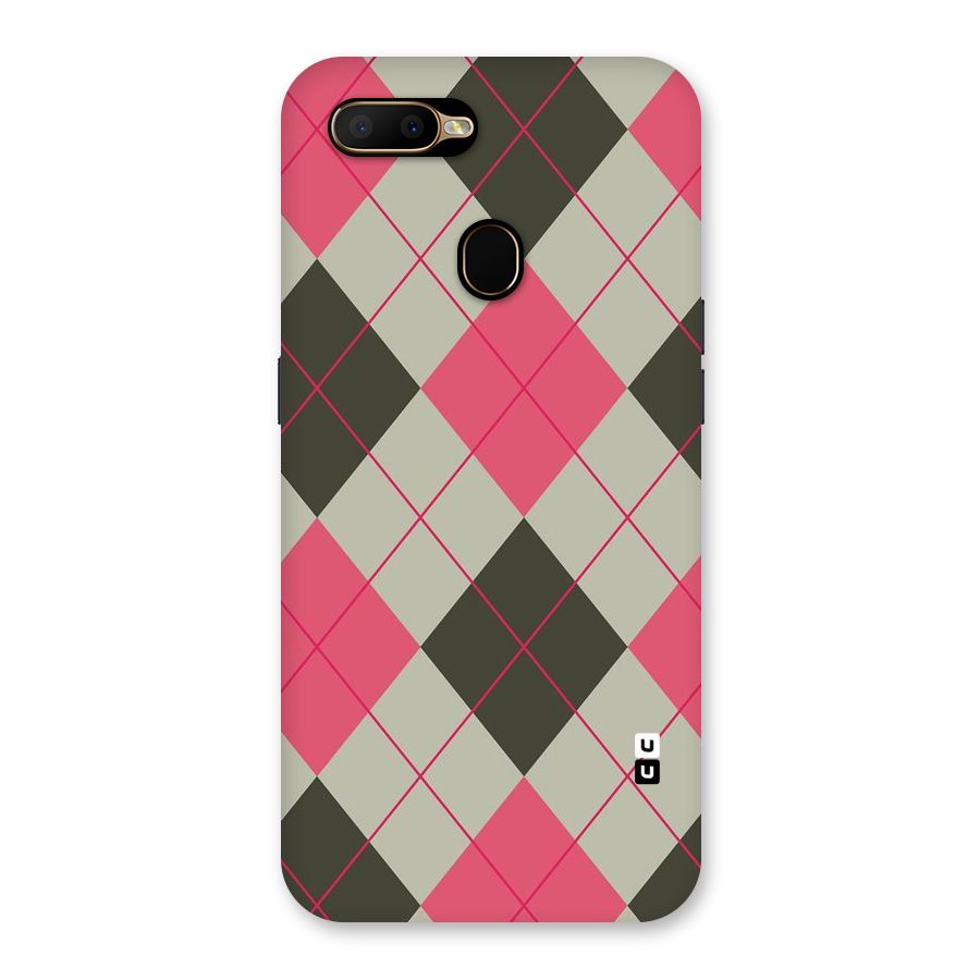 Check And Lines Back Case for Oppo A5s