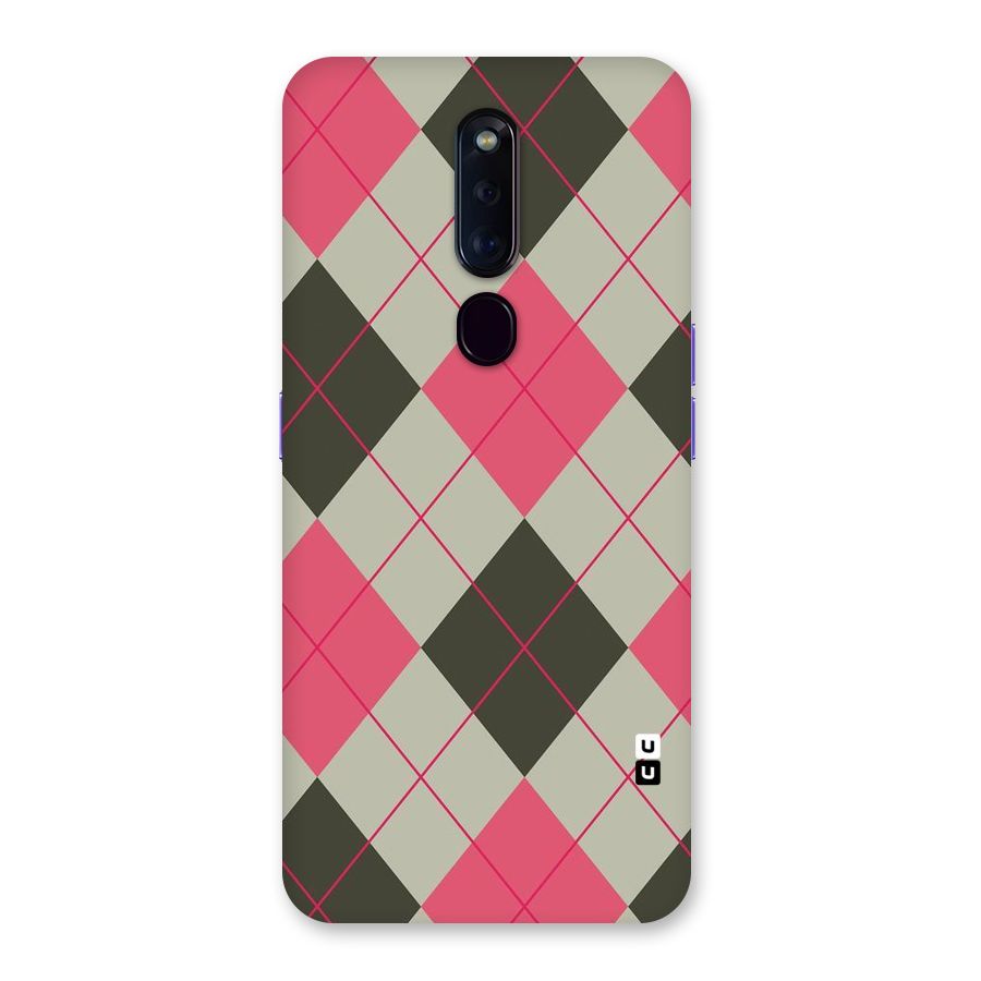 Check And Lines Back Case for Oppo F11 Pro
