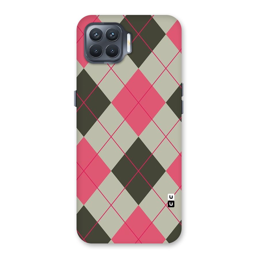 Check And Lines Back Case for Oppo F17 Pro