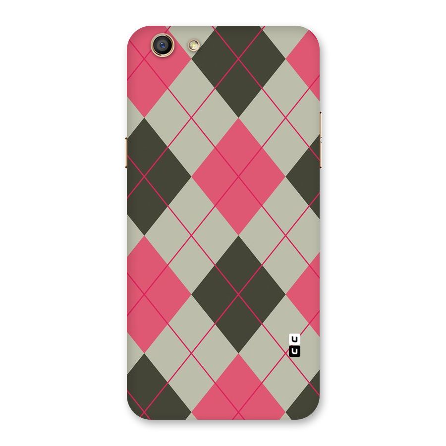 Check And Lines Back Case for Oppo F3