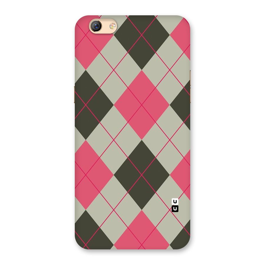 Check And Lines Back Case for Oppo F3 Plus