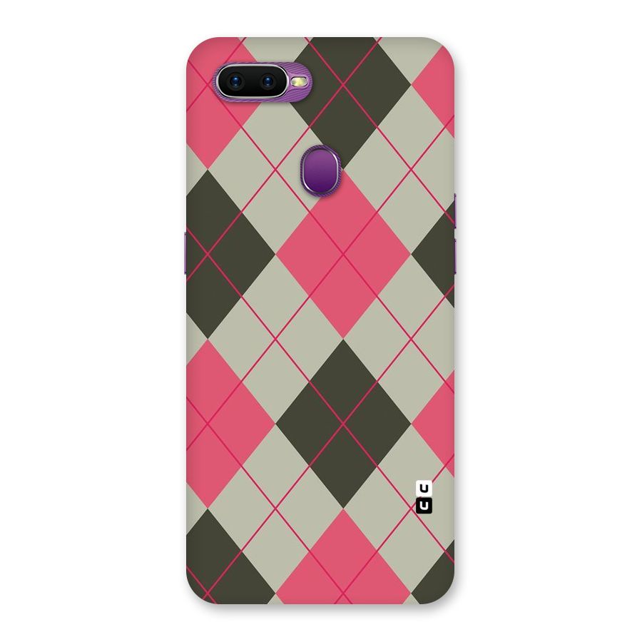 Check And Lines Back Case for Oppo F9