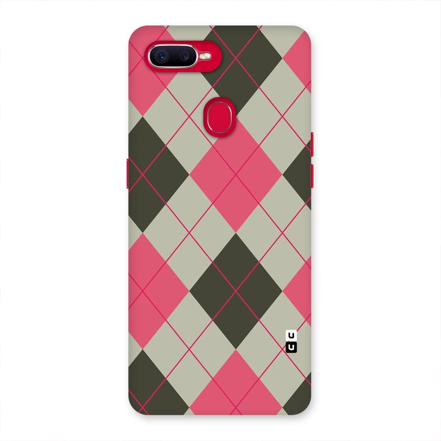 Check And Lines Back Case for Oppo F9 Pro