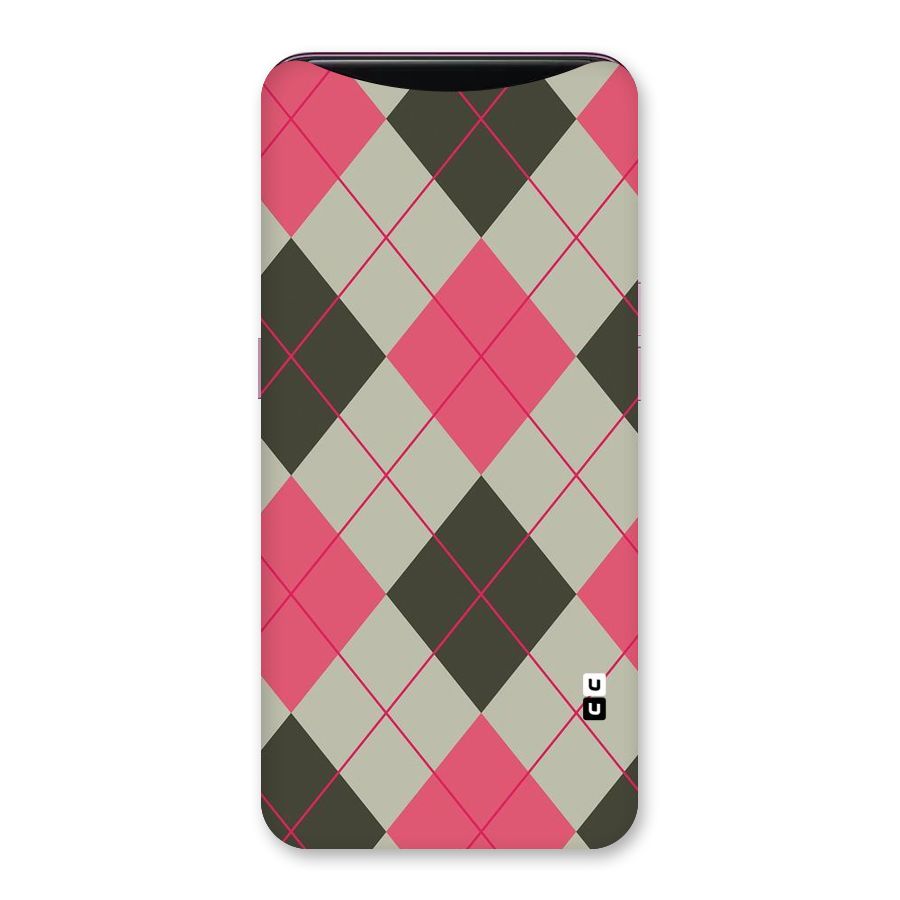 Check And Lines Back Case for Oppo Find X