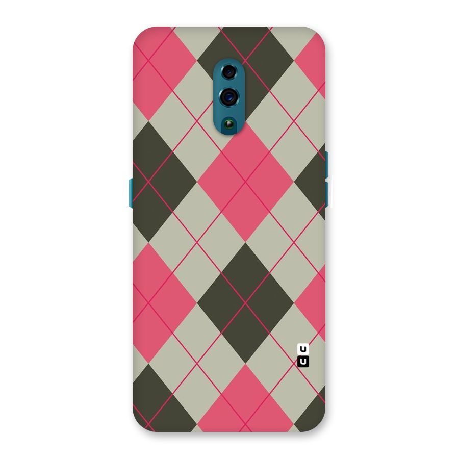 Check And Lines Back Case for Oppo Reno