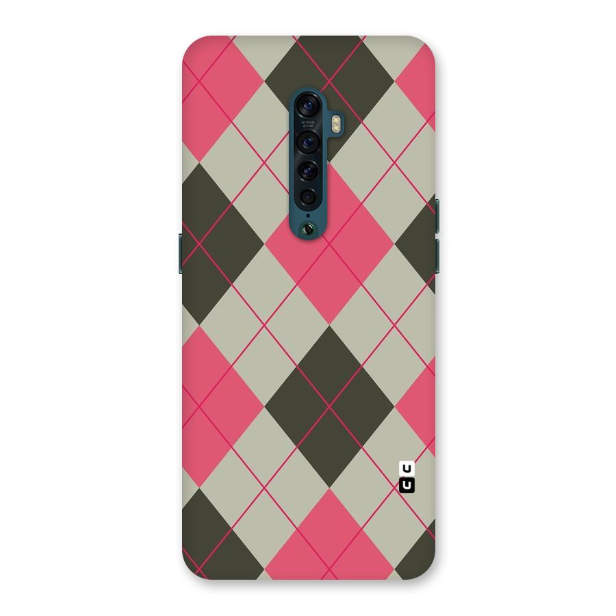 Check And Lines Back Case for Oppo Reno2