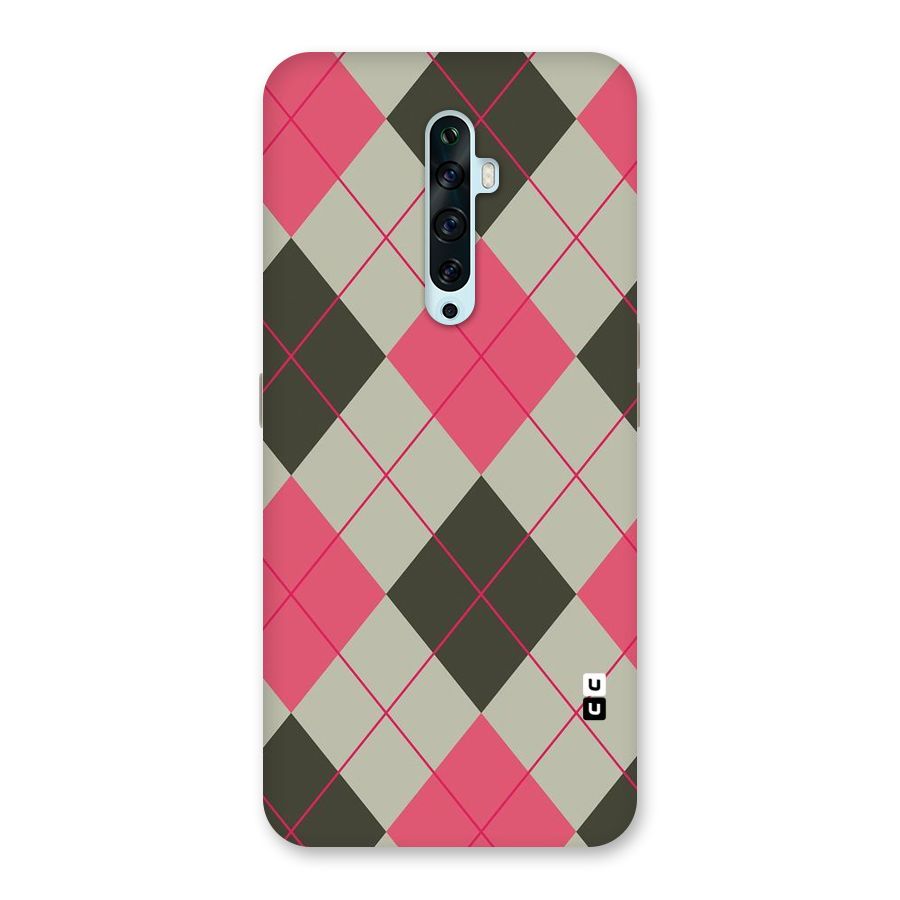 Check And Lines Back Case for Oppo Reno2 Z