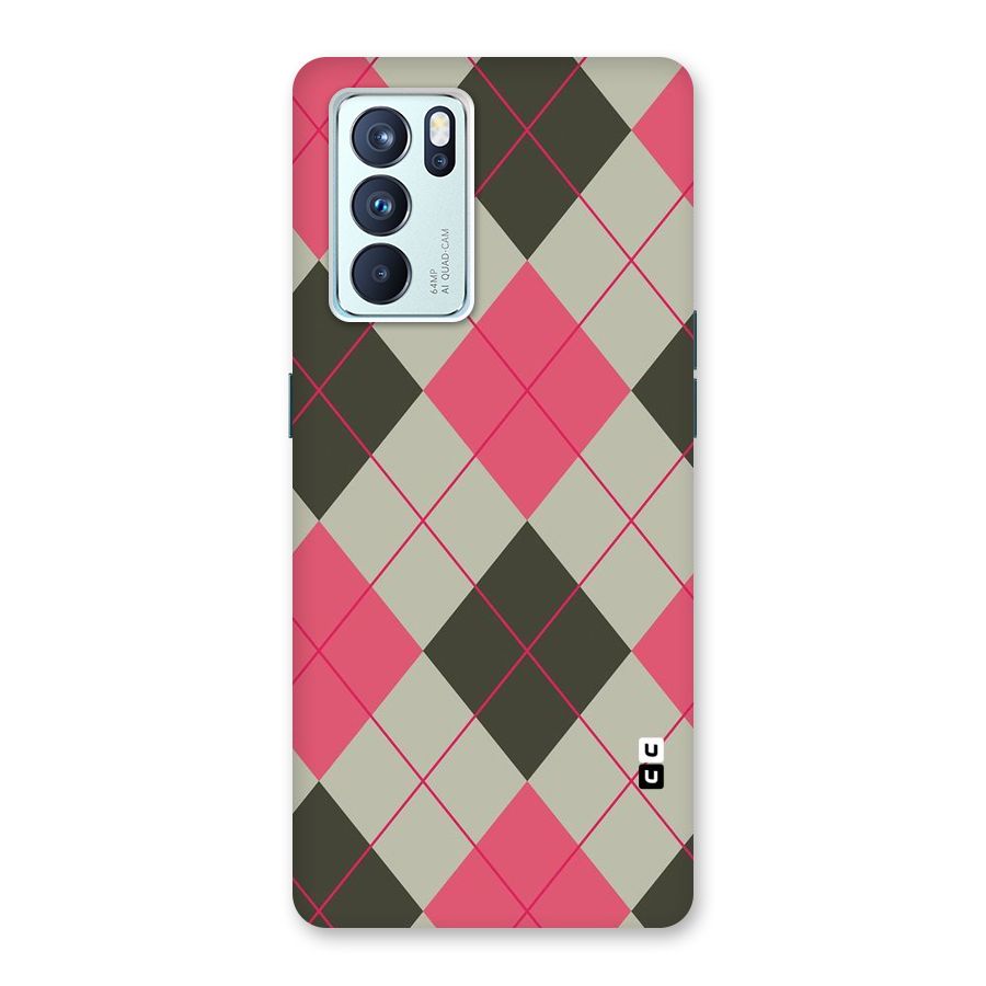 Check And Lines Back Case for Oppo Reno6 Pro 5G