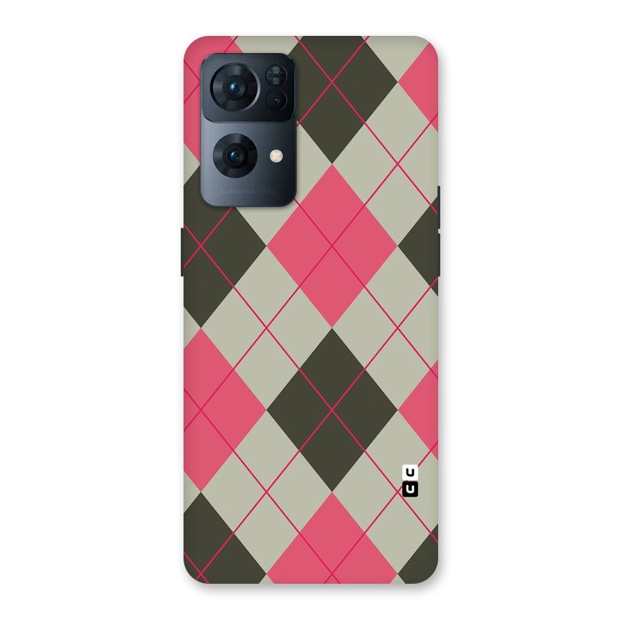 Check And Lines Back Case for Oppo Reno7 Pro 5G