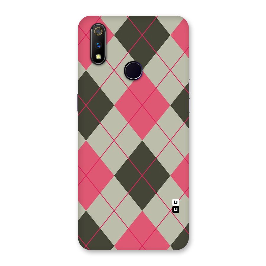 Check And Lines Back Case for Realme 3 Pro