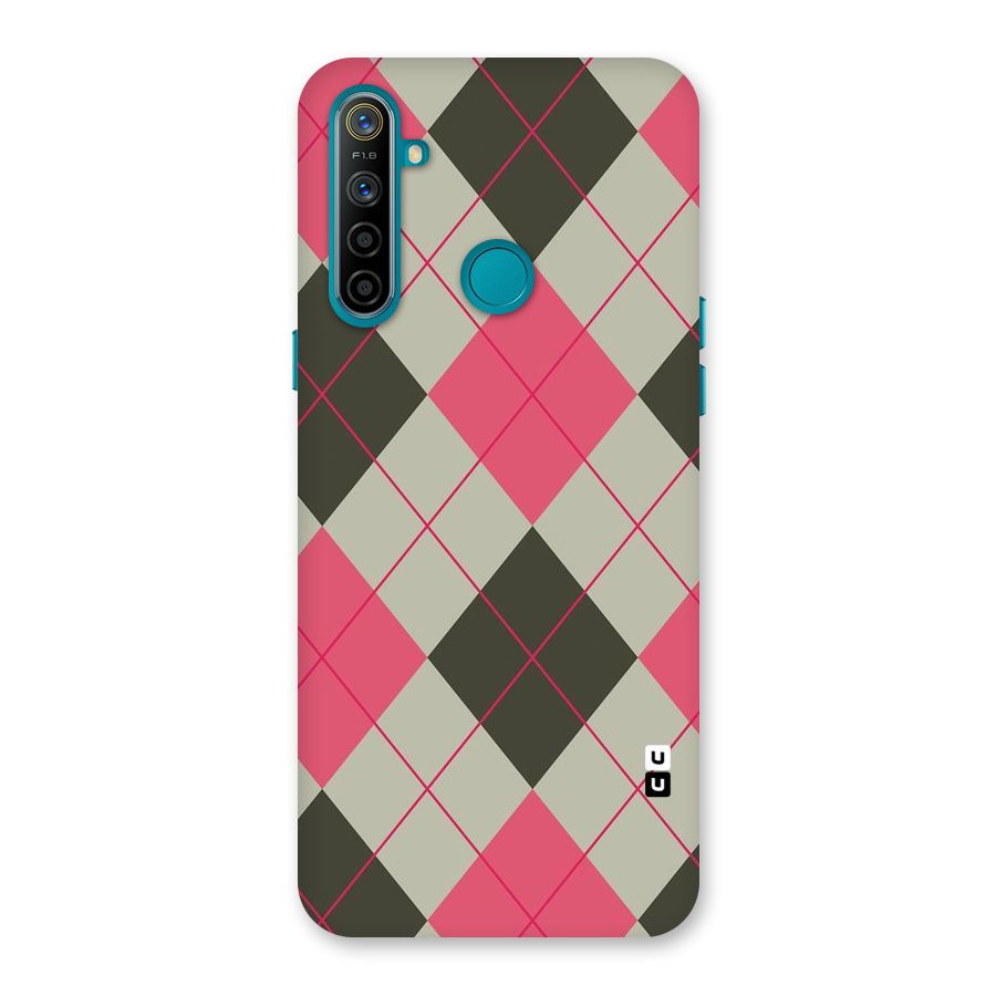 Check And Lines Back Case for Realme 5i