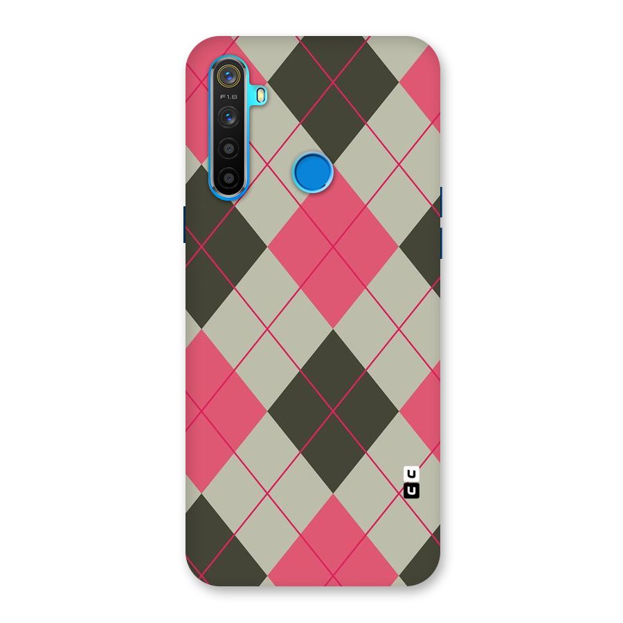 Check And Lines Back Case for Realme 5s