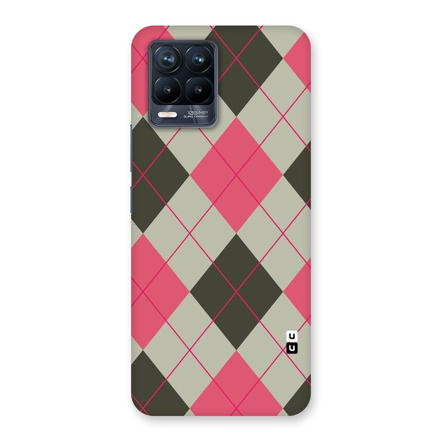 Check And Lines Back Case for Realme 8 Pro