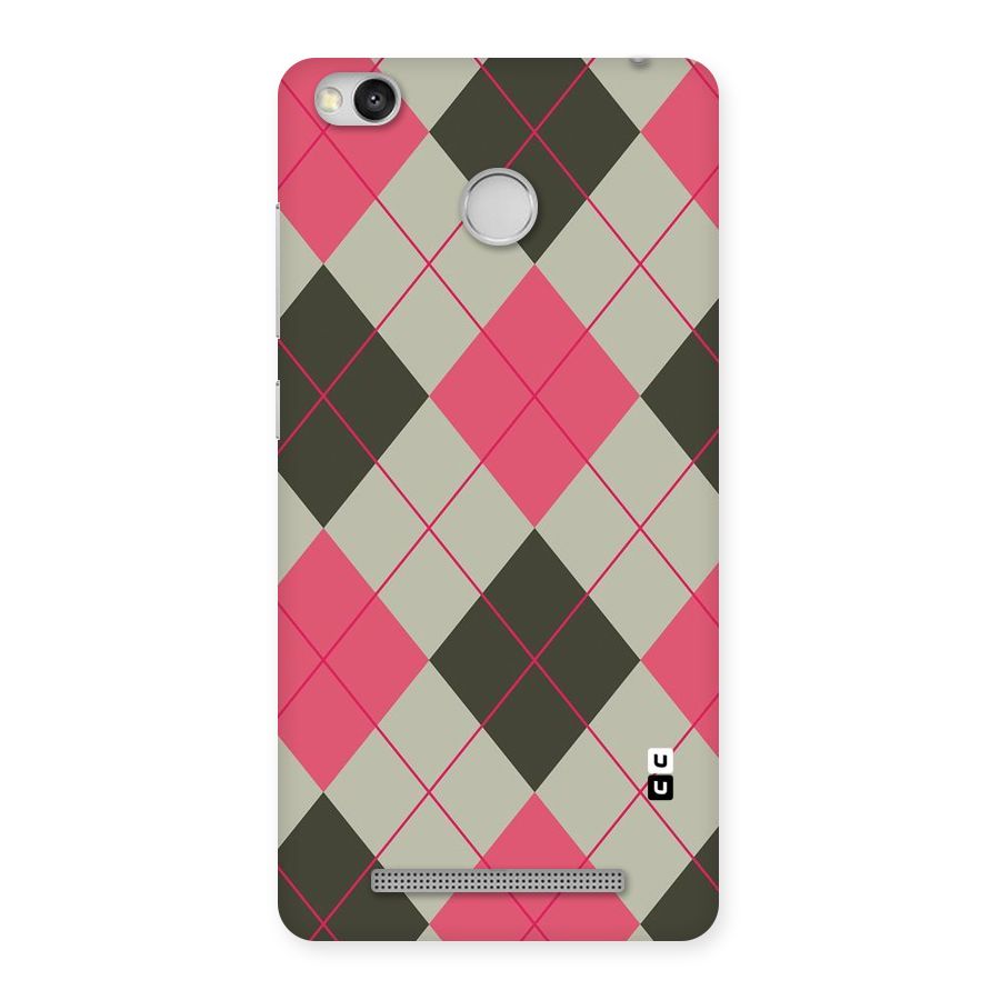 Check And Lines Back Case for Redmi 3S Prime