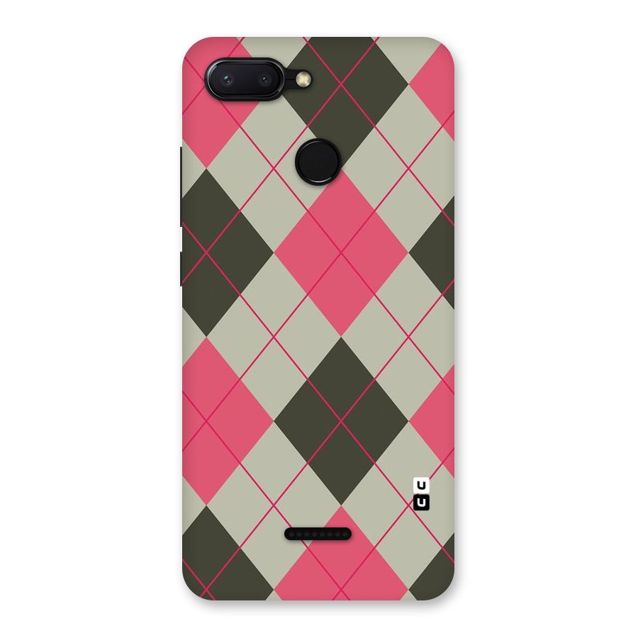 Check And Lines Back Case for Redmi 6