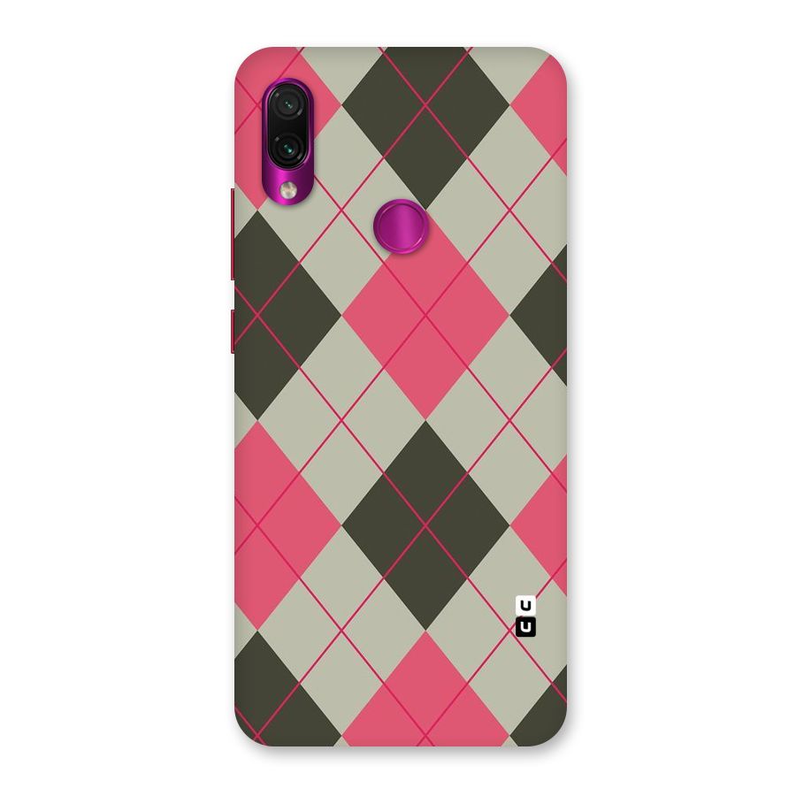 Check And Lines Back Case for Redmi Note 7 Pro