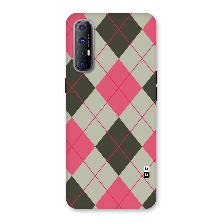 Check And Lines Back Case for Reno3 Pro