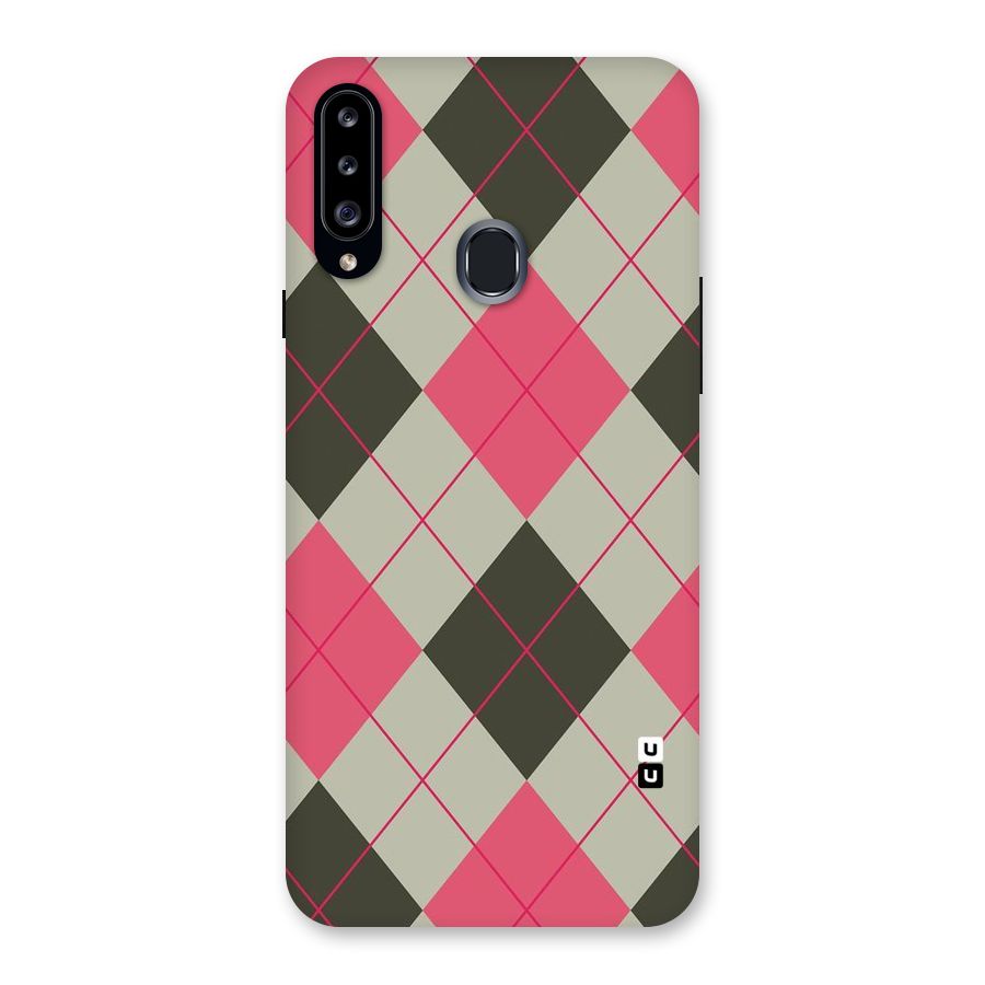 Check And Lines Back Case for Samsung Galaxy A20s