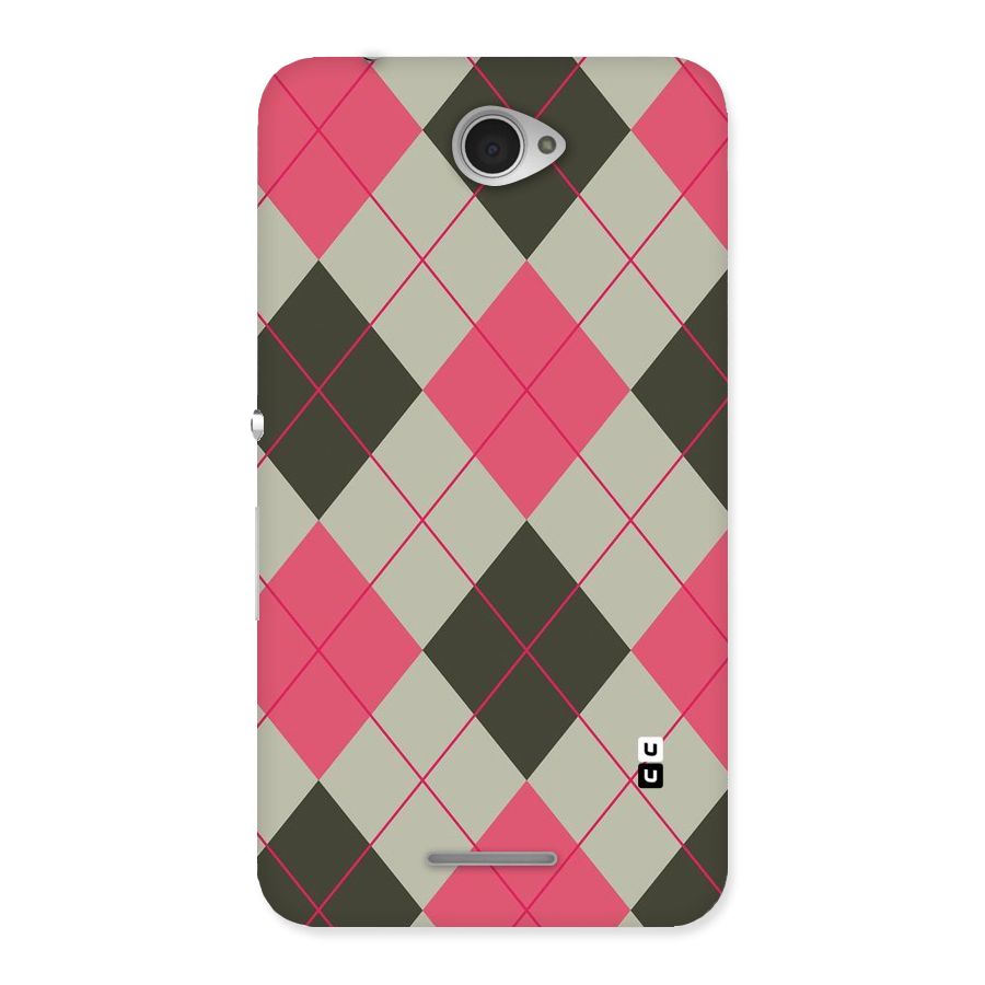 Check And Lines Back Case for Sony Xperia E4