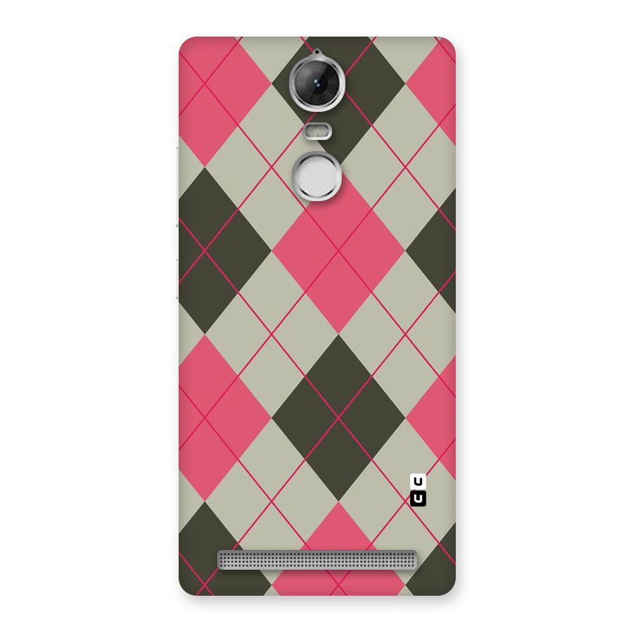 Check And Lines Back Case for Vibe K5 Note