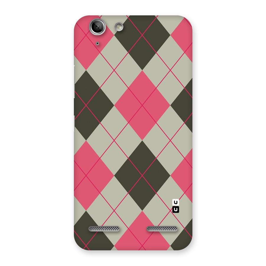 Check And Lines Back Case for Vibe K5 Plus
