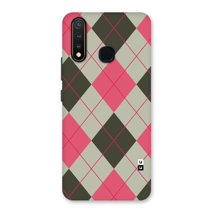 Check And Lines Back Case for Vivo U20