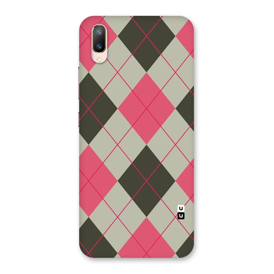 Check And Lines Back Case for Vivo V11 Pro