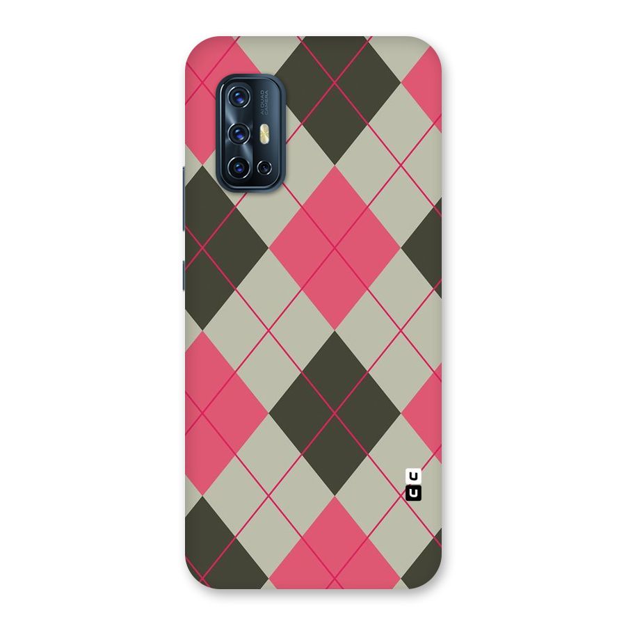 Check And Lines Back Case for Vivo V17