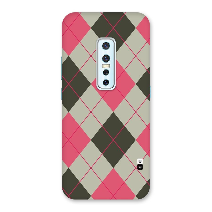 Check And Lines Back Case for Vivo V17 Pro