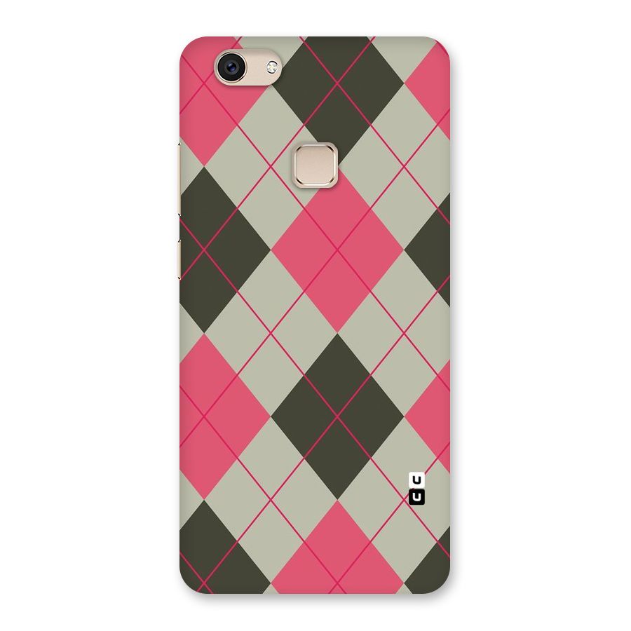 Check And Lines Back Case for Vivo V7