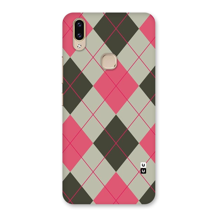 Check And Lines Back Case for Vivo V9 Youth