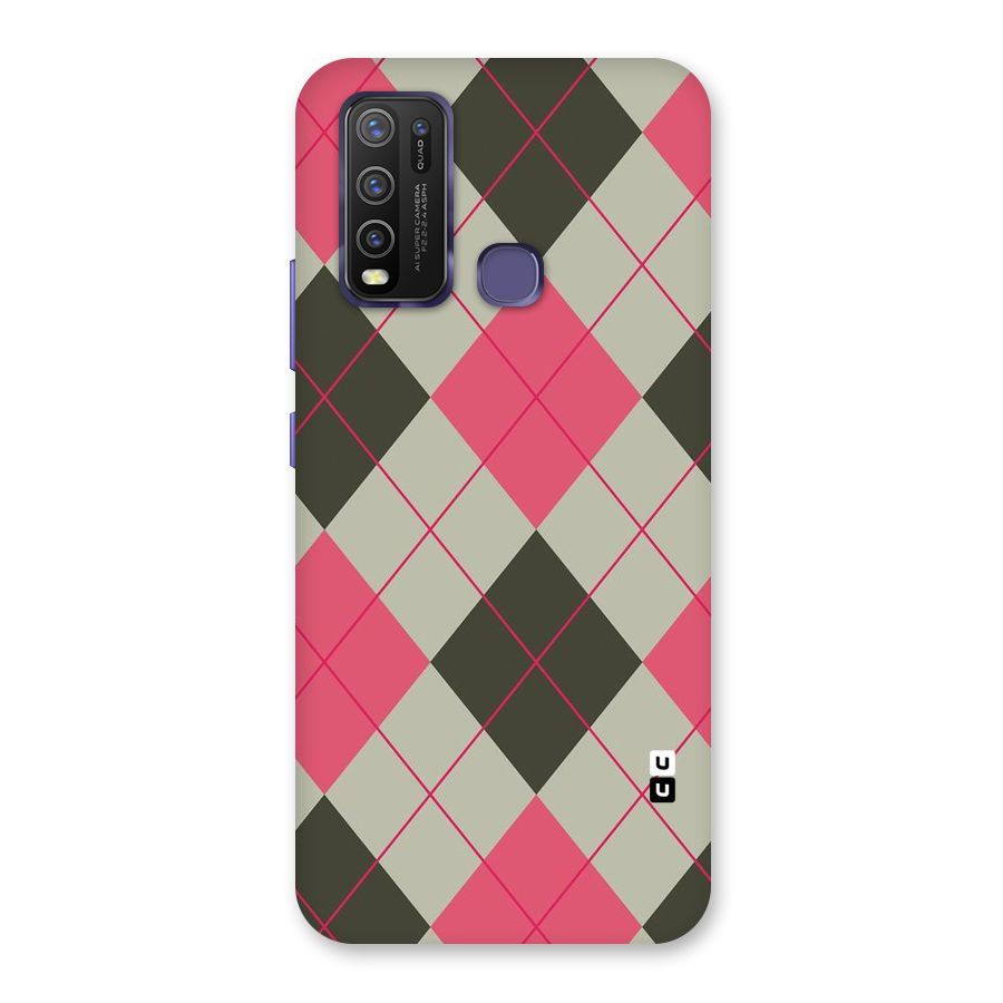Check And Lines Back Case for Vivo Y30