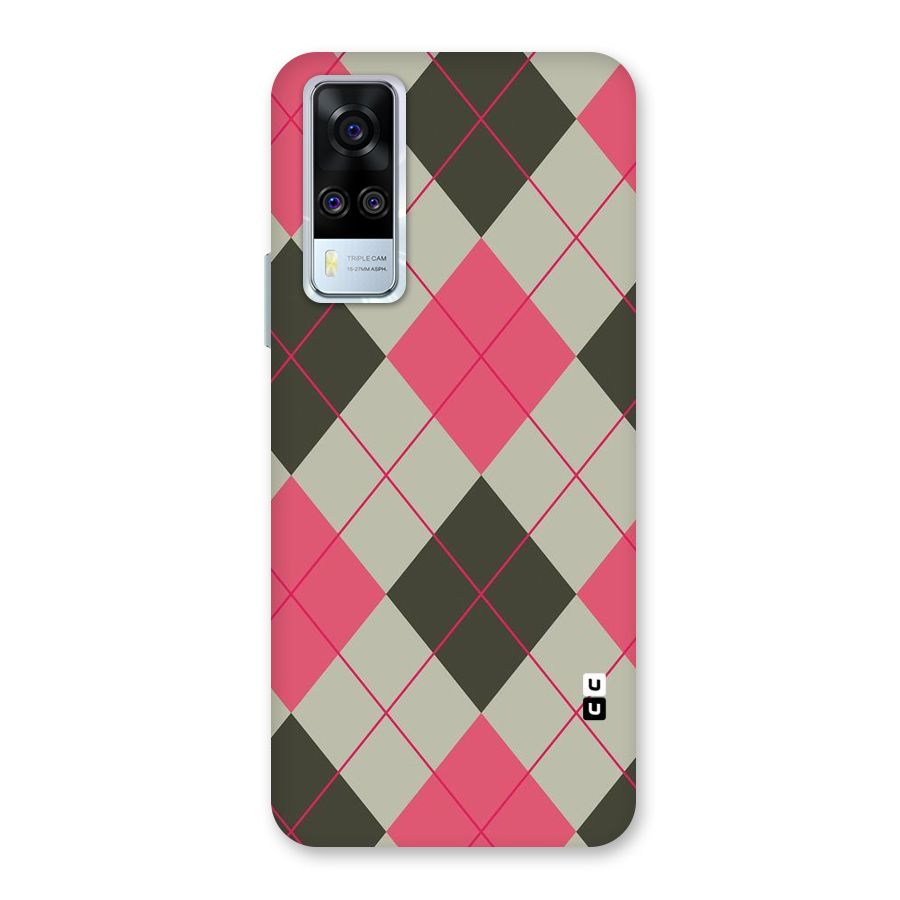 Check And Lines Back Case for Vivo Y31