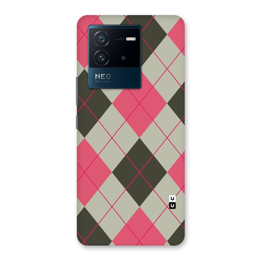 Check And Lines Back Case for Vivo iQOO Neo 6 5G