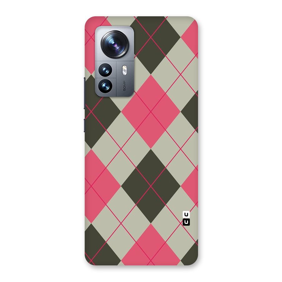 Check And Lines Back Case for Xiaomi 12 Pro