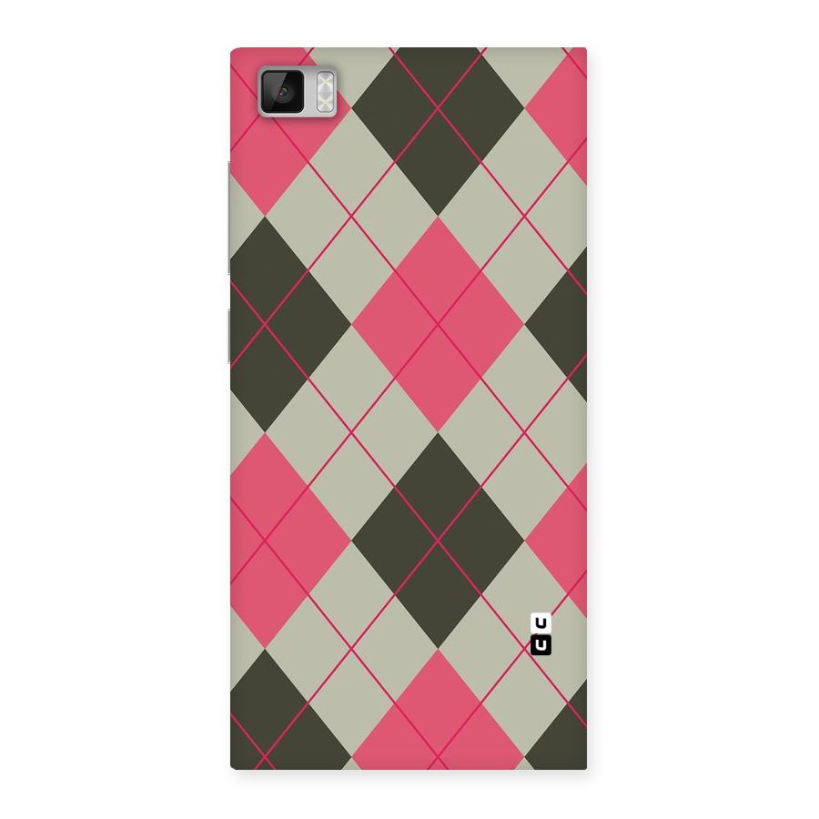Check And Lines Back Case for Xiaomi Mi3