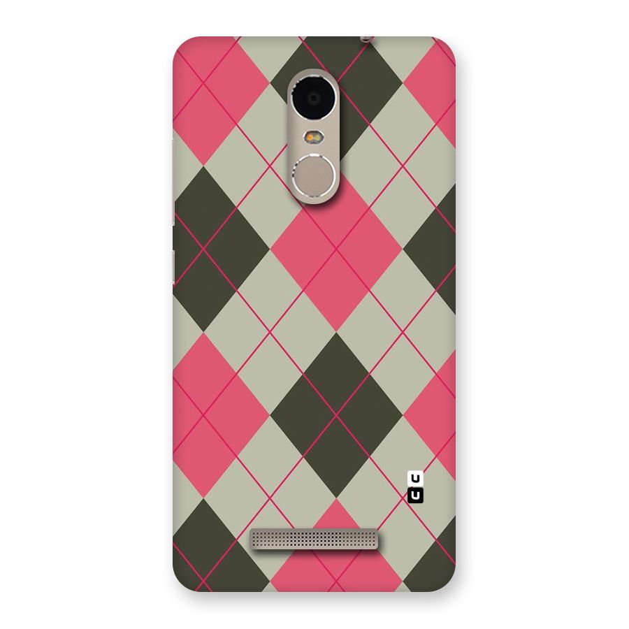Check And Lines Back Case for Xiaomi Redmi Note 3