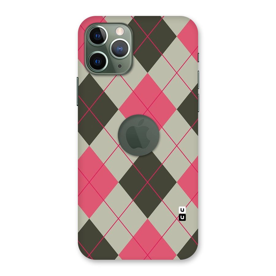 Check And Lines Back Case for iPhone 11 Pro Logo  Cut
