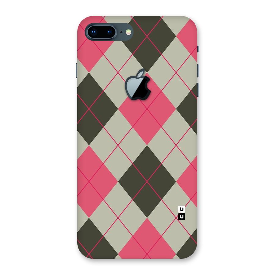 Check And Lines Back Case for iPhone 7 Plus Apple Cut