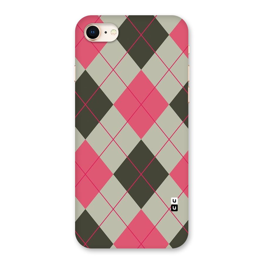 Check And Lines Back Case for iPhone 8