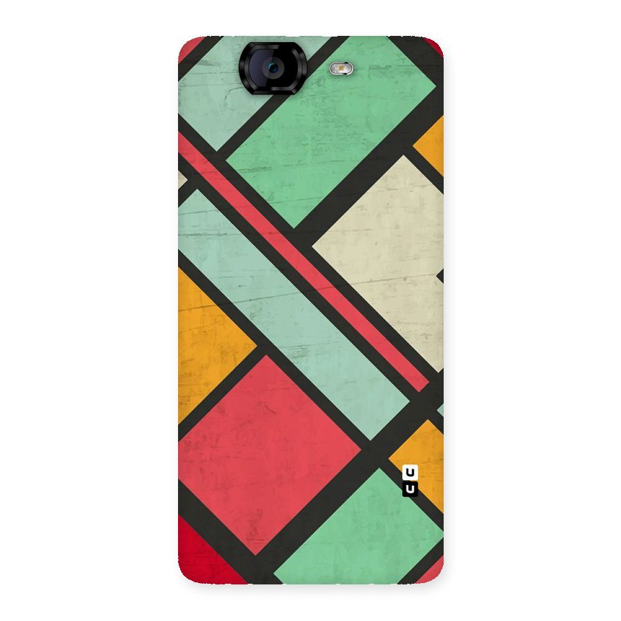 Check Colors Back Case for Canvas Knight A350