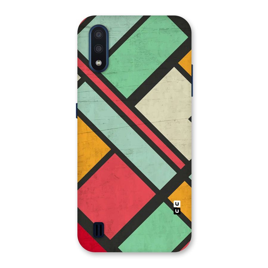 Check Colors Back Case for Galaxy M01