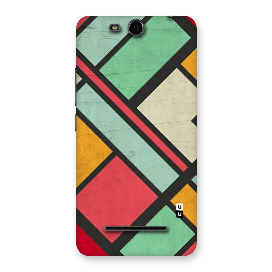 Check Colors Back Case for Micromax Canvas Juice 3 Q392