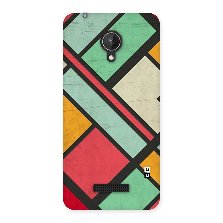Check Colors Back Case for Micromax Canvas Spark Q380