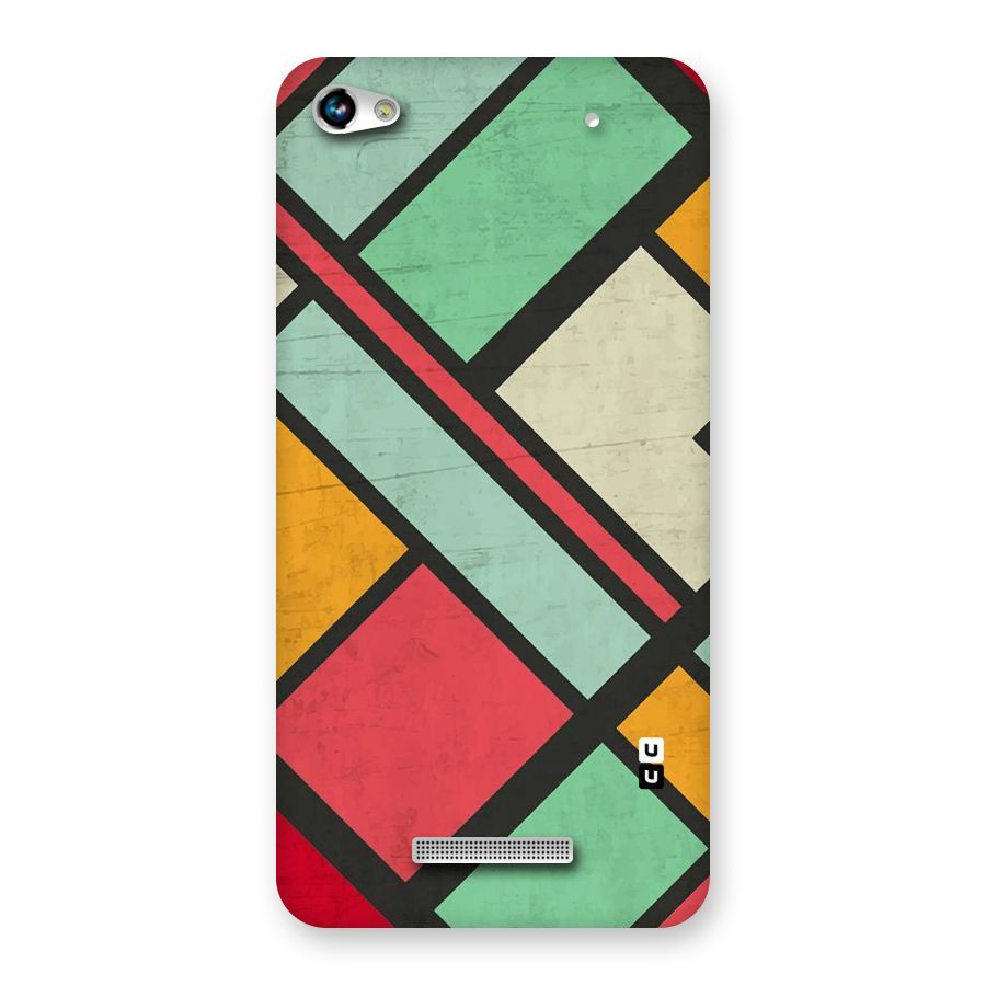 Check Colors Back Case for Micromax Hue 2
